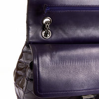 CHANEL - Sac bandoulière 2.55 Jumbo cuir vernis violet - Hand bag