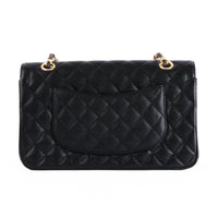 CHANEL - Sac bandoulière Timeless Medium Classique cuir caviar noir - Hand bag