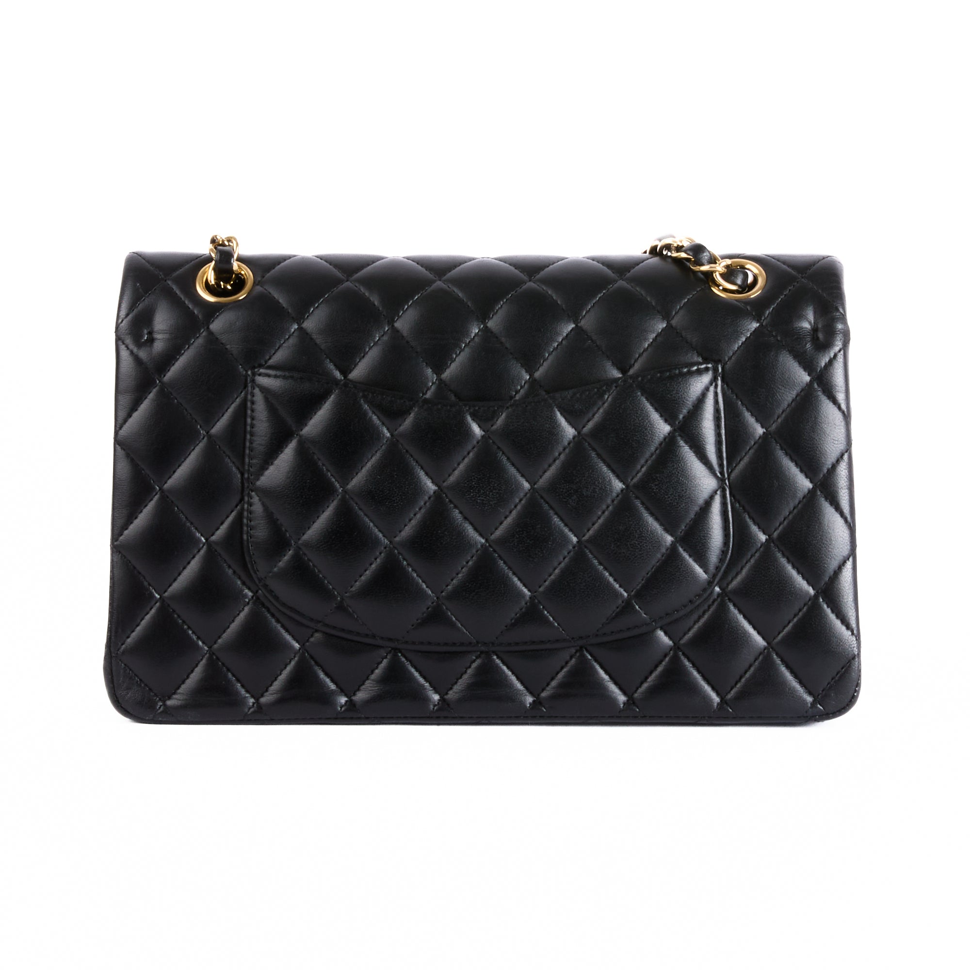 CHANEL - Sac bandoulière Timeless Medium classique cuir noir - Hand bag