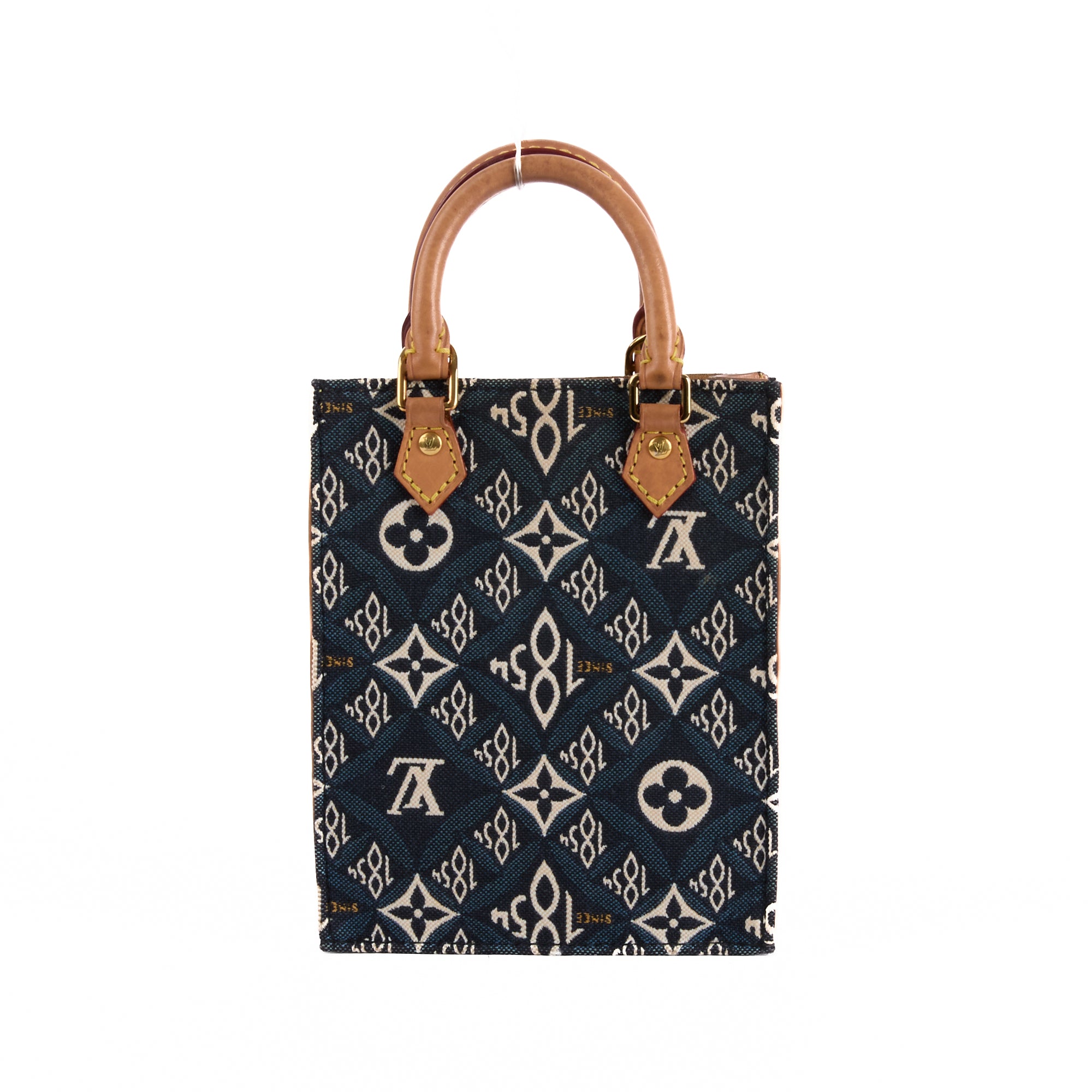 LOUIS VUITTON - Petit Plat Monogram Jacquard Canvas Shoulder Bag 1854 - Handbag 