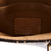 LOUIS VUITTON - Petit Plat Monogram Jacquard Canvas Shoulder Bag 1854 - Handbag 