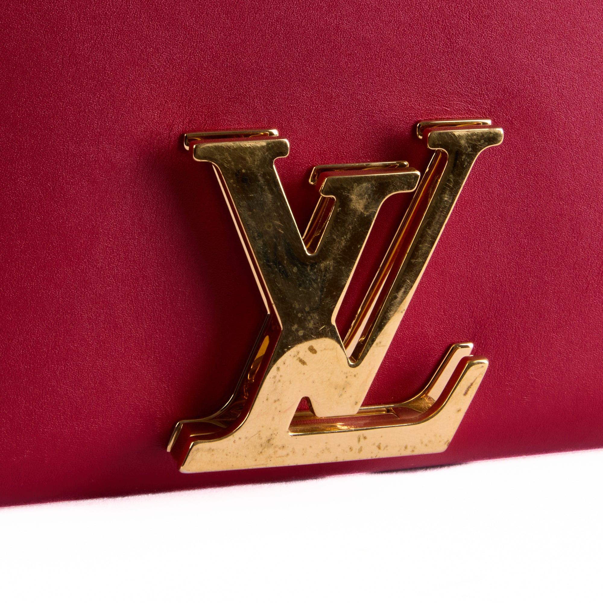 LOUIS VUITTON - Sac bandoulière Louise GM cuir rouge - Hand bag