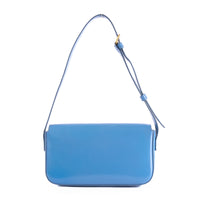 CELINE - Sac à main Claude Triomphe cuir bleu - Hand bag