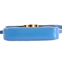 CELINE - Sac à main Claude Triomphe cuir bleu - Hand bag