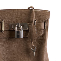 HERMES - Sac à dos HAC à Dos cuir Togo Étoupe - Backpack bag