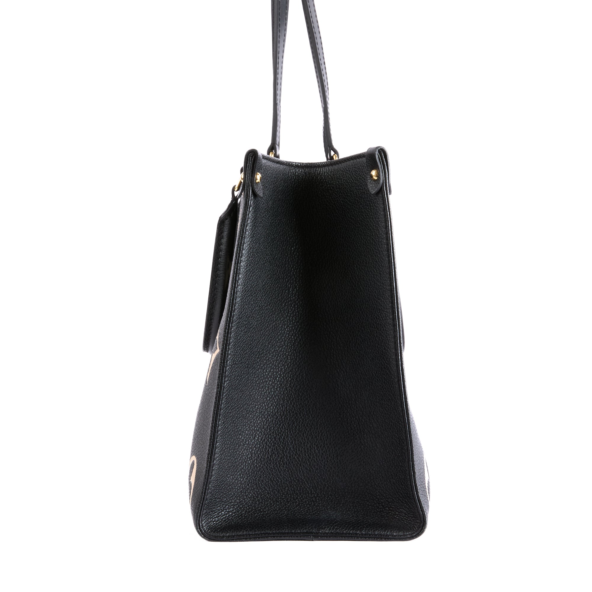 LOUIS VUITTON - Sac à main Onthego MM cuir Monogram Empreinte noir - Hand bag