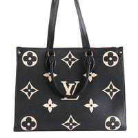 LOUIS VUITTON - Sac à main Onthego MM cuir Monogram Empreinte noir - Hand bag
