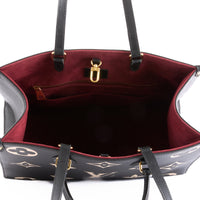 LOUIS VUITTON - Sac à main Onthego MM cuir Monogram Empreinte noir - Hand bag