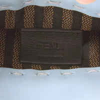 FENDI - Sac à main Mini Sunshine cuir bleu - Hand bag