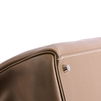 HERMES - Kelly 35 shoulder bag in Swift Etoupe leather - Handbag 