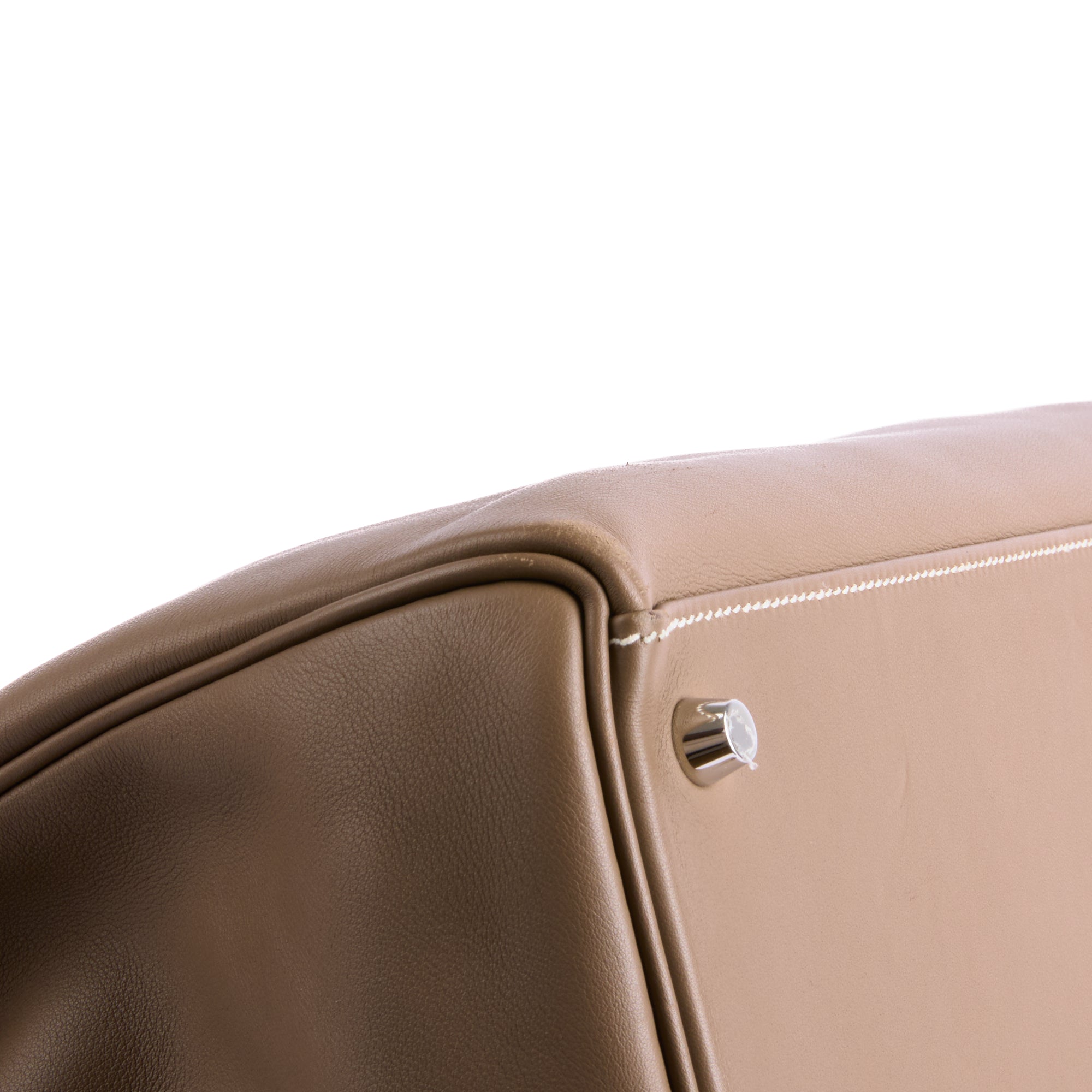 HERMES - Kelly 35 shoulder bag in Swift Etoupe leather - Handbag 