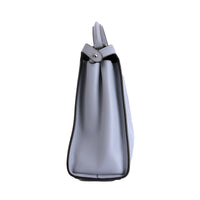 FENDI - Sac à main Peekaboo Large cuir gris - Hand bag