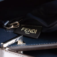 FENDI - Sac à main Peekaboo Large cuir gris - Hand bag