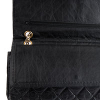 CHANEL - Sac Bandoulière Jumbo 2.55 cuir vieilli noir - Hand Shoulder Bag